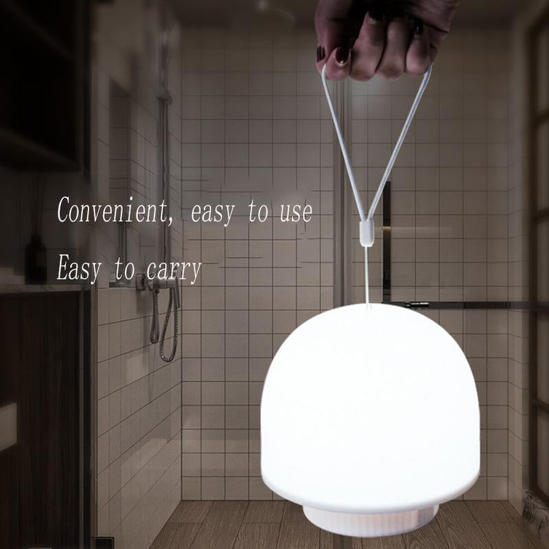 1Pc Mushroom Table Lamp, LED round Bedside Lamp for Family and Study, Rechargeable Usb-Charge Desk Lamp - Mobile, Lights Desk Lamp